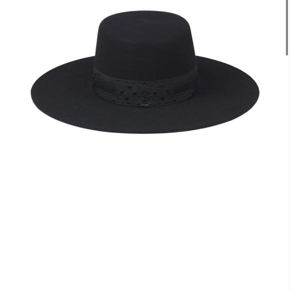 NWTs black lack of color hat size small 55CM - Picture 3 of 5